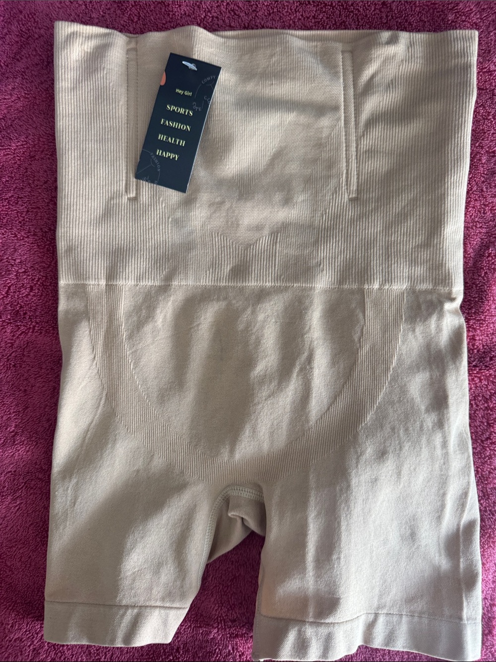 High-Waist Shaping Women’s Shorts - Cream Support